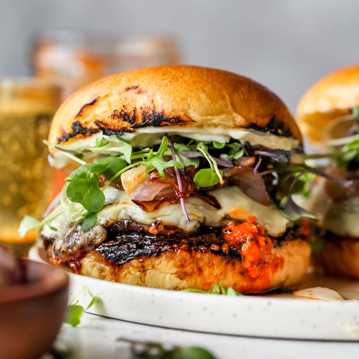 Vegetarian Portobello Mushroom Burgers